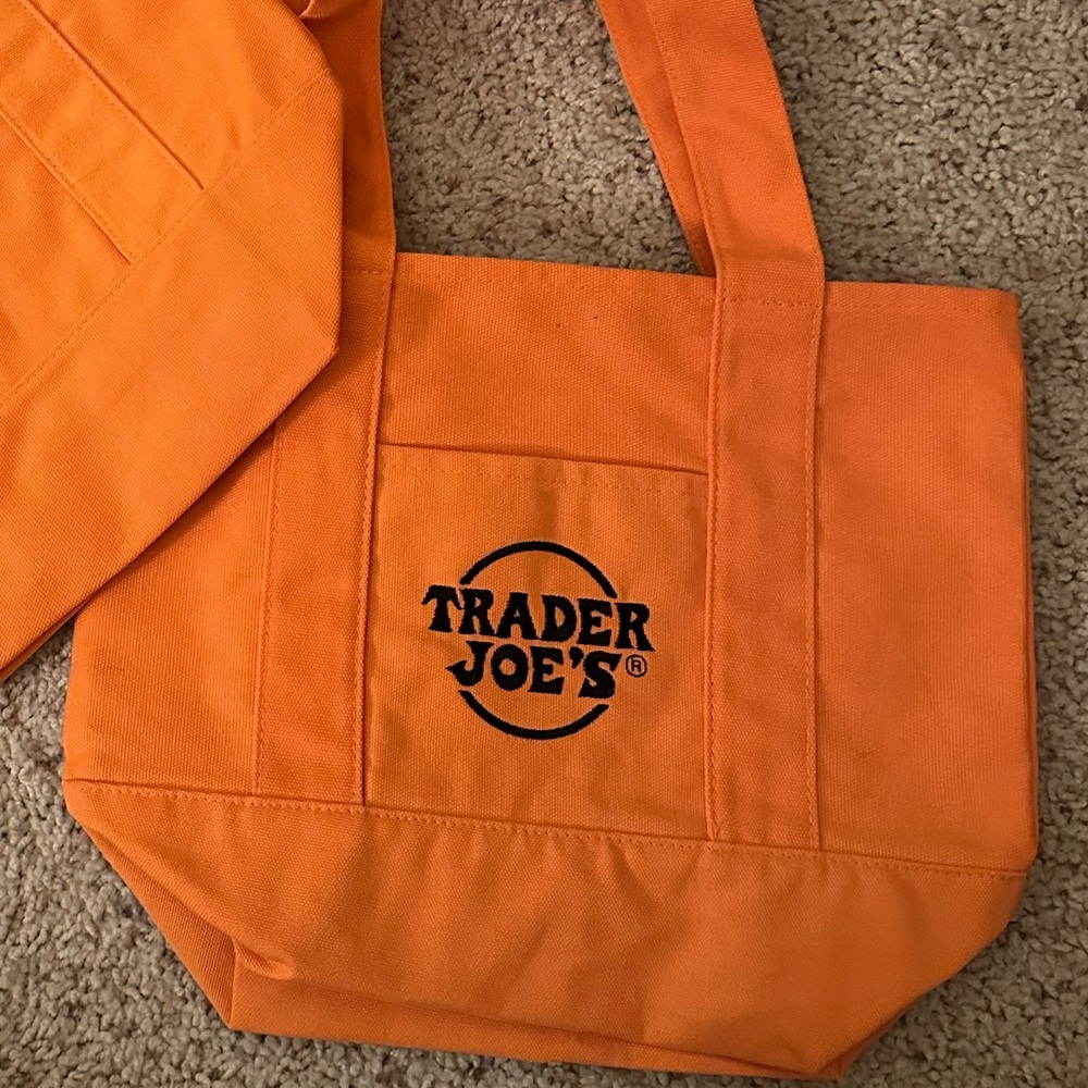 Trader Joe's Orange Canvas Tote Bag (just one)